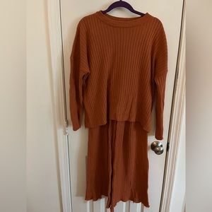 Nasty Gal Rust Orange Lounge Set